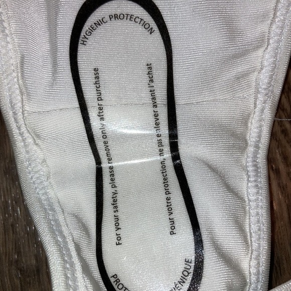 NWT Kendall & Kylie Optic White High Waist Henley Bikini Bottoms Size XS - Picture 6 of 6